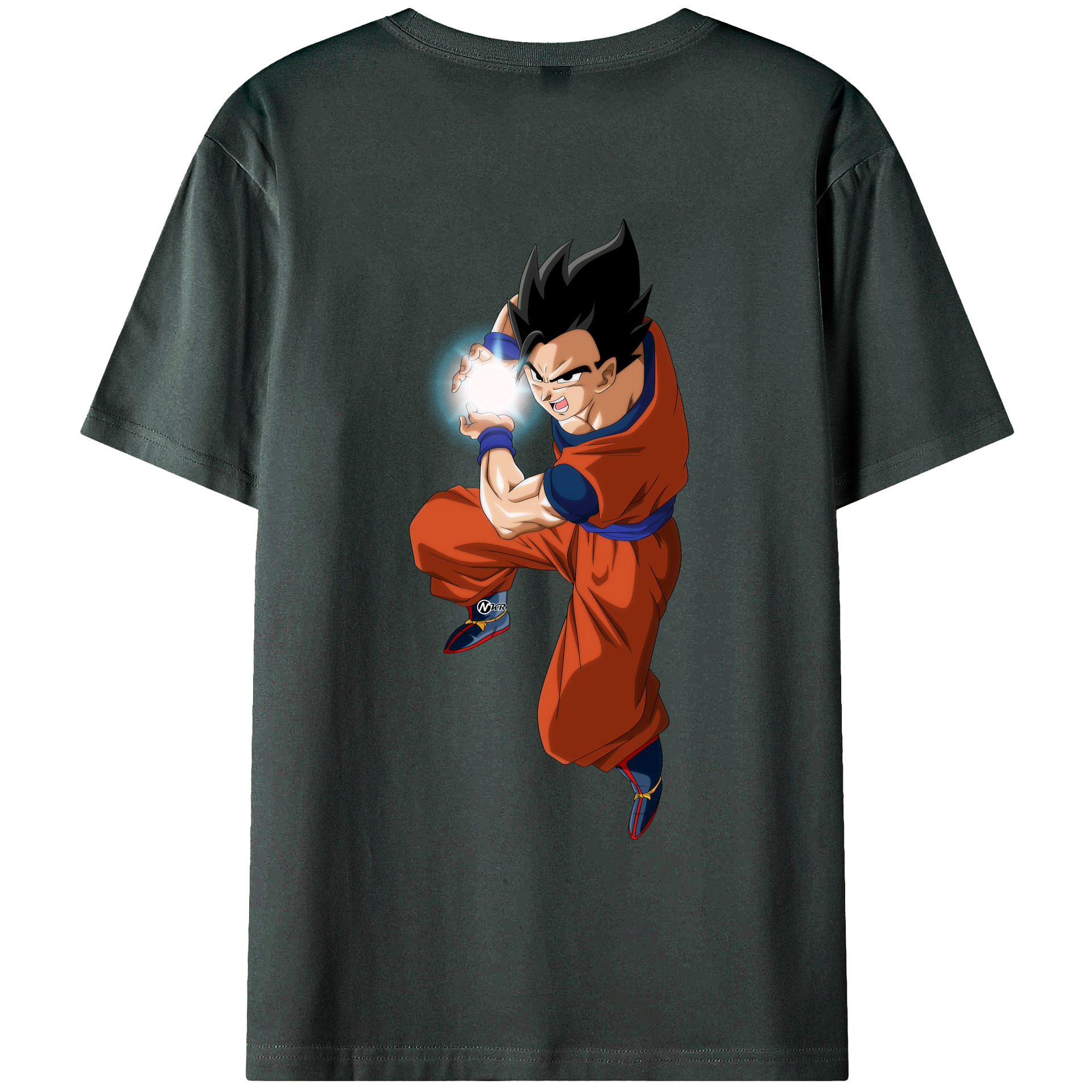（画像用） ドラゴンボール 孫 悟飯（そんごはん）DRAGON BALL Son Gohan 綿100％ メンズ半袖Tシャツ（バックプリント） 通気性
